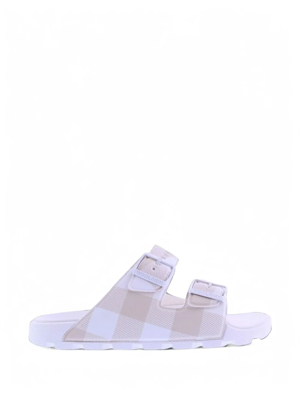 Check-Pattern Buckle-Fastening Slides by Woolrich