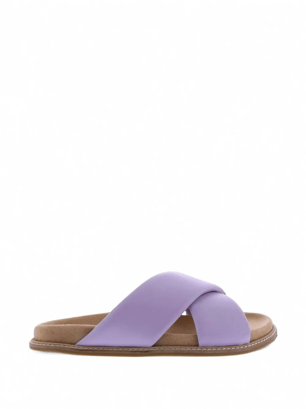 Crossover Leather Slippers by Paris Punk