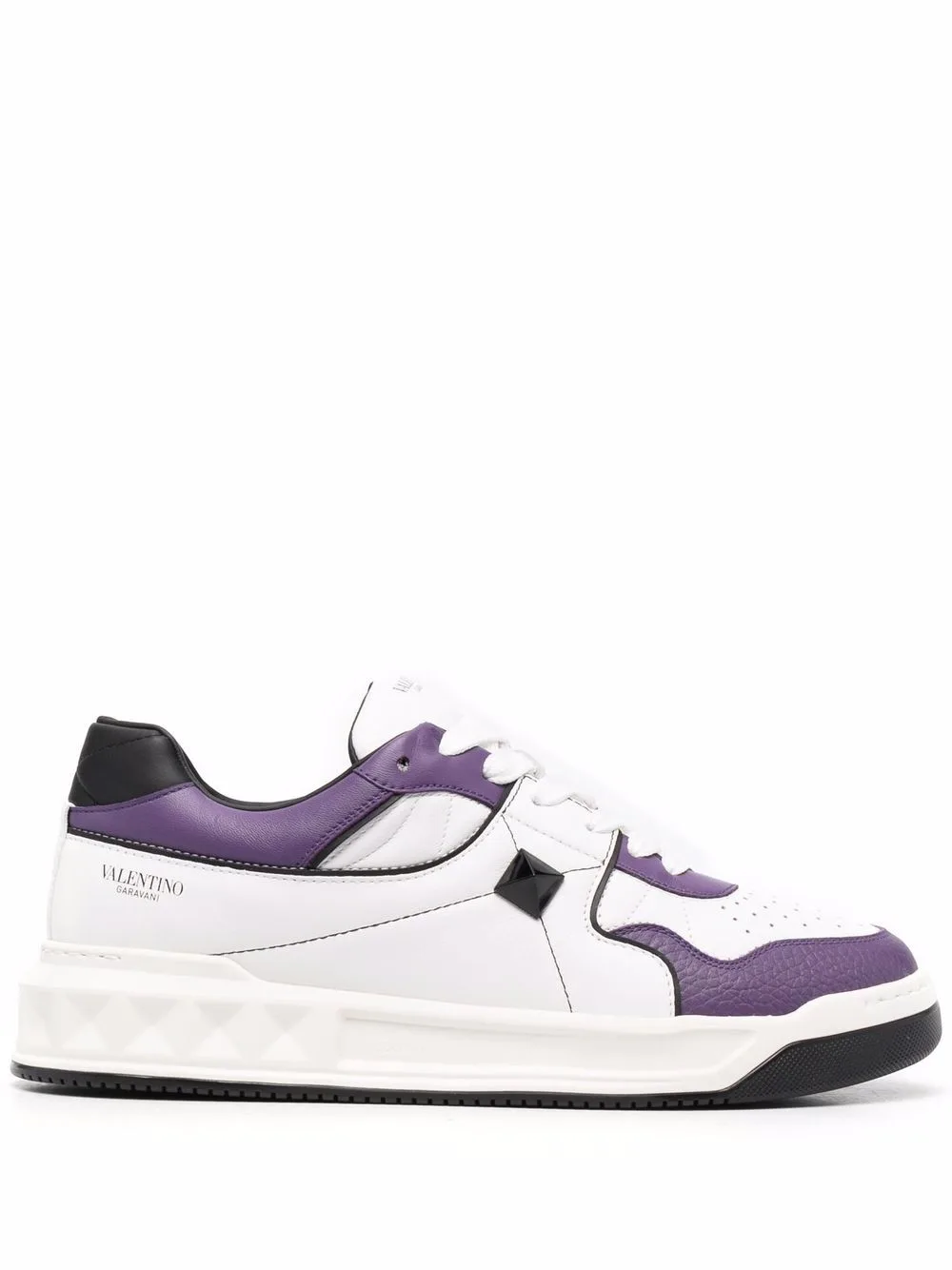 Logo Print Perforated Trainers by Valentino Garavani