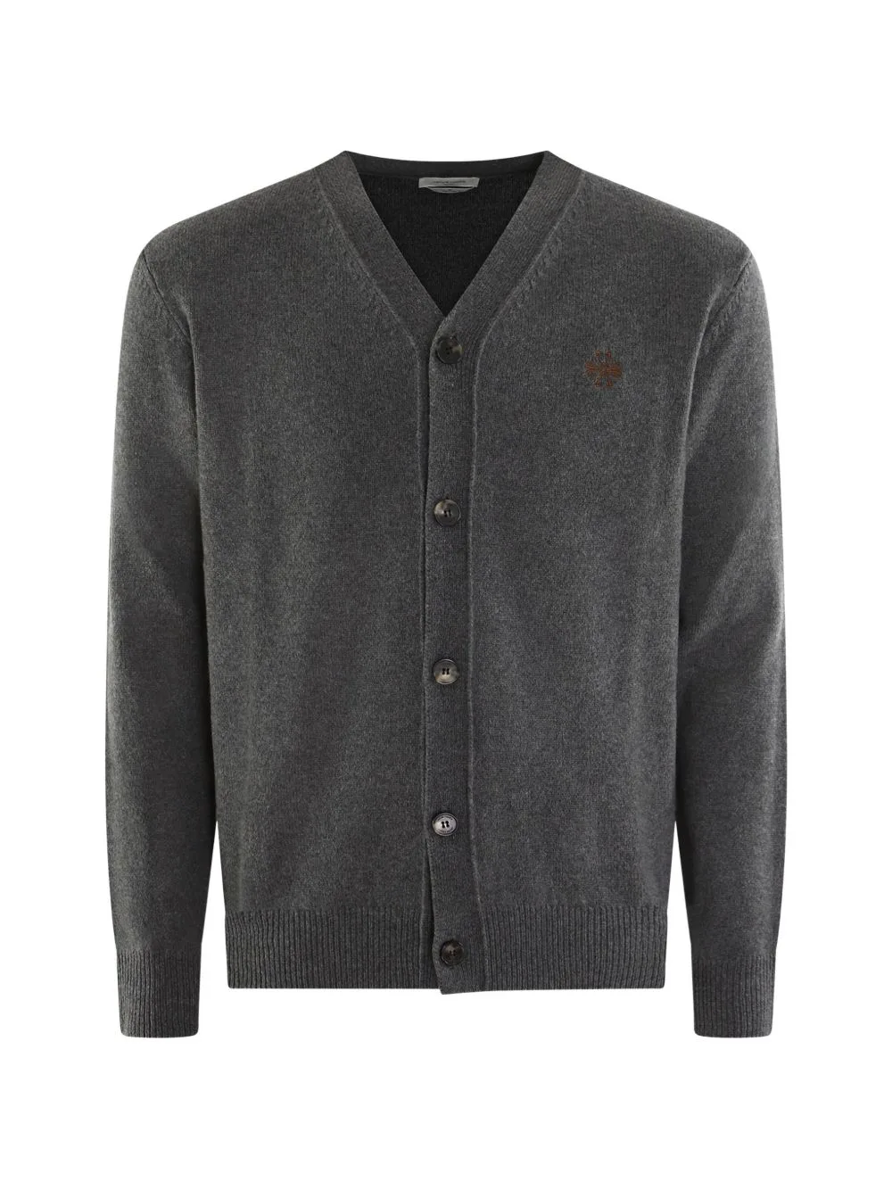 Logo-Embroidered V-Neck Cardigan by Jacob Cohën