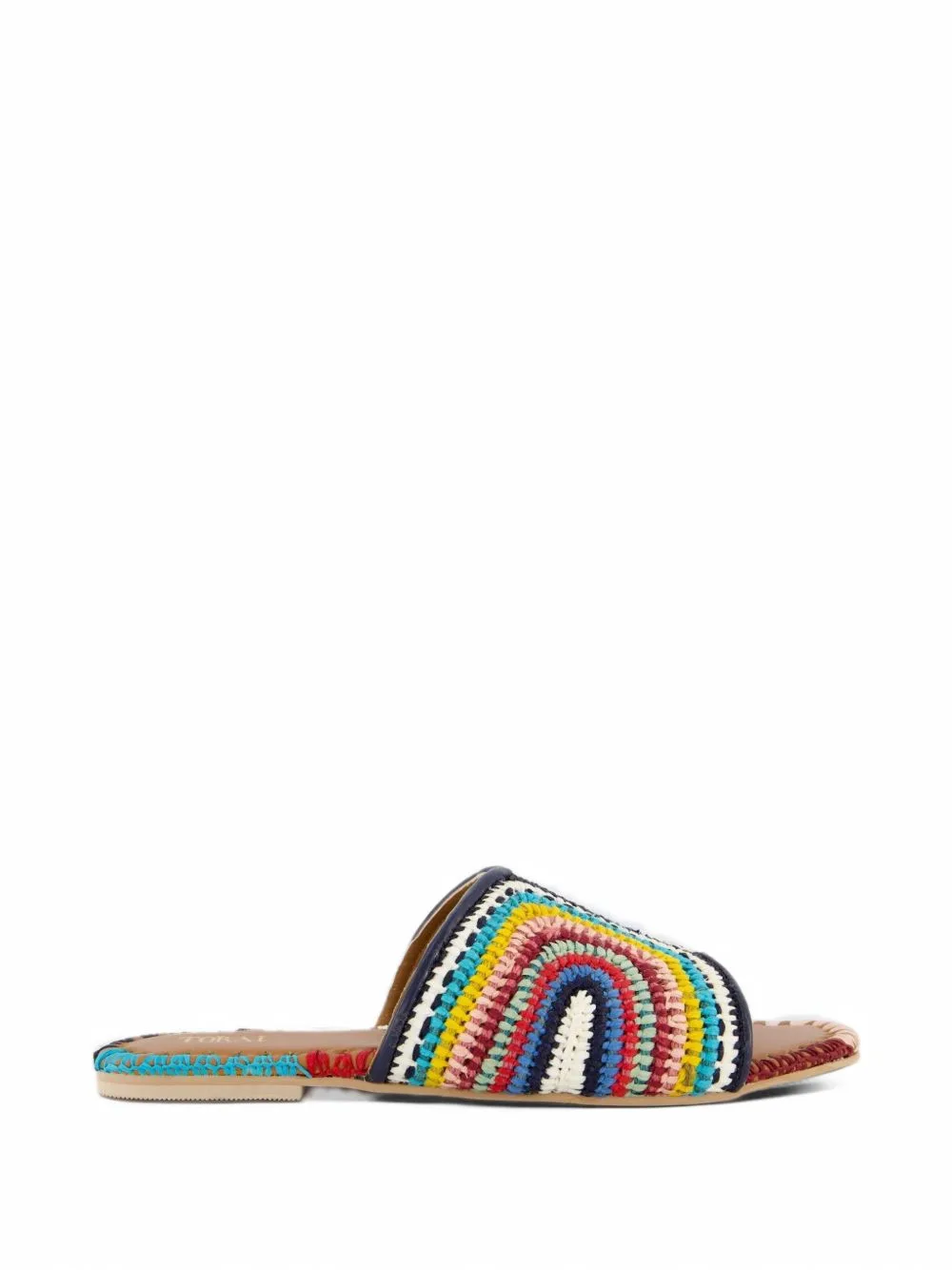 Betty Crochet-Knit Slippers by TORAL SHOES