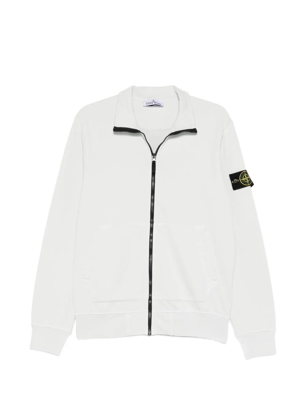Zip-Up Logo-Patch Sweatshirt by Stone Island