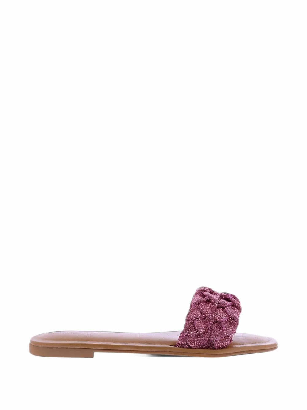 Braided Crystal-Embellished Sandals by INUOVO