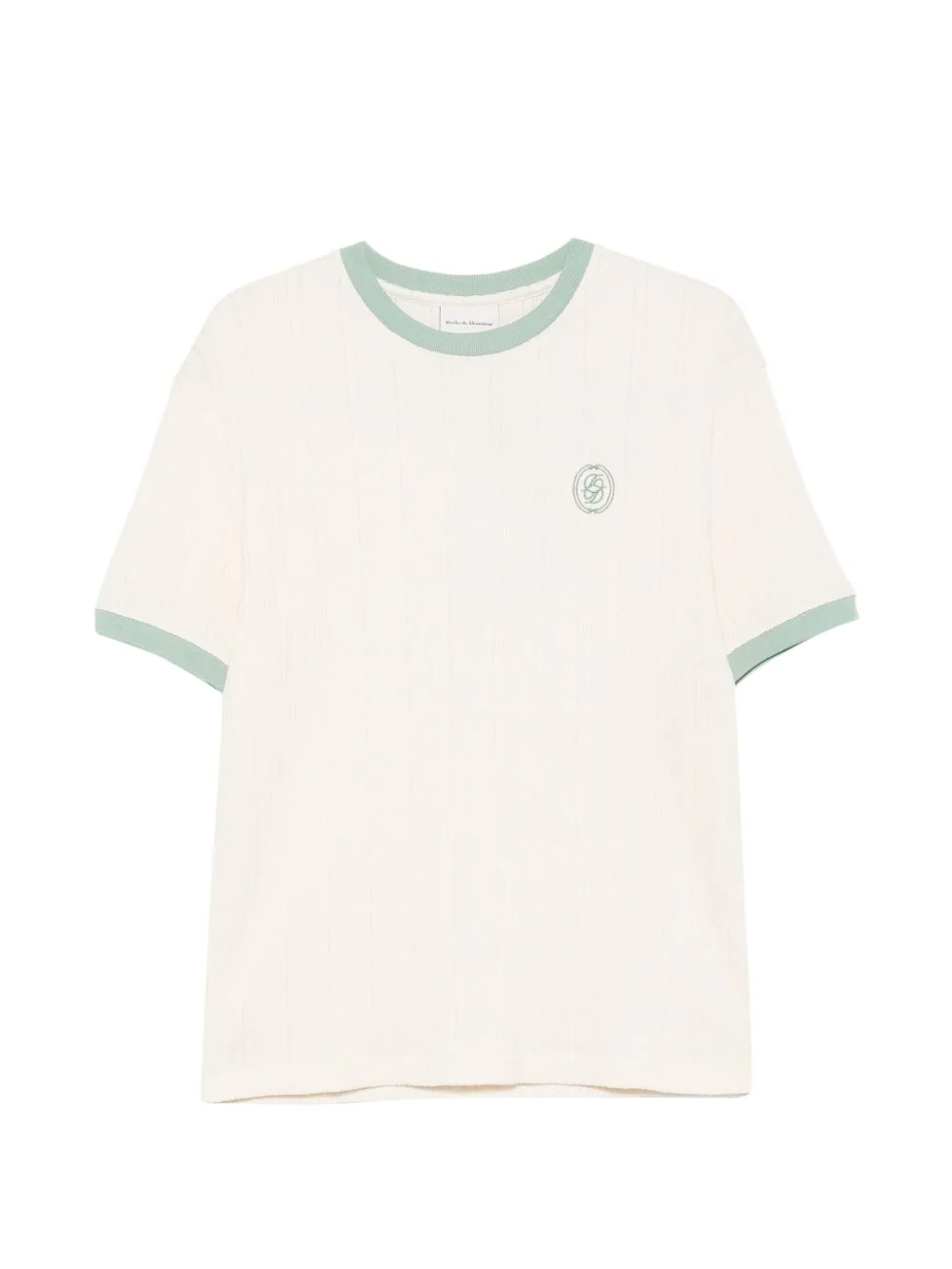 Ribbed Trim T-Shirt by Drôle De Monsieur