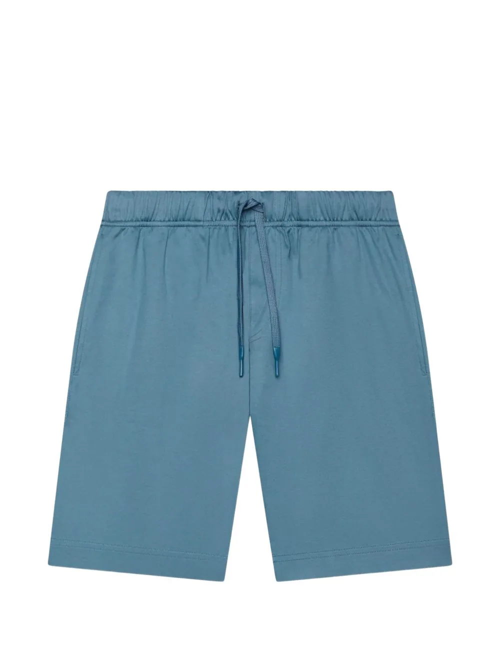 Drawstring-Waist Cotton Track Shorts by Valenza