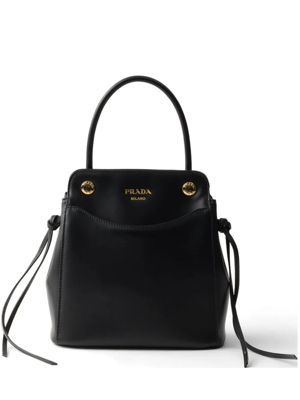 Carry Mini Leather Handbag by Prada