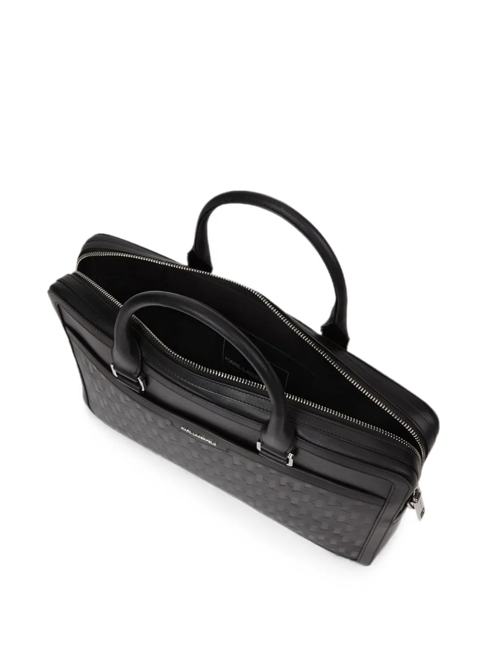 K/Loom Leather Briefcase by Karl Lagerfeld