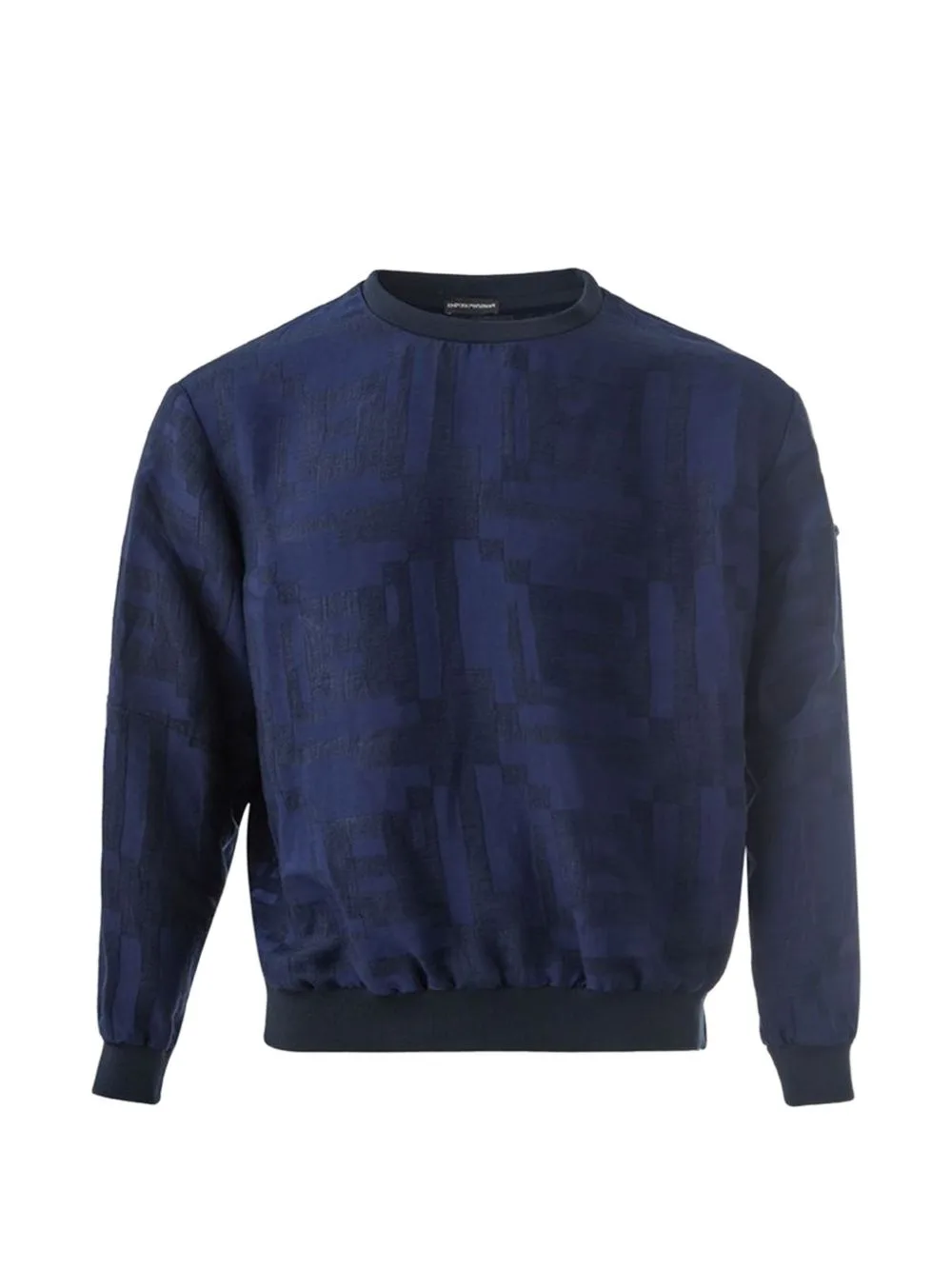 Geometric-Pattern Knit Sweater by Emporio Armani