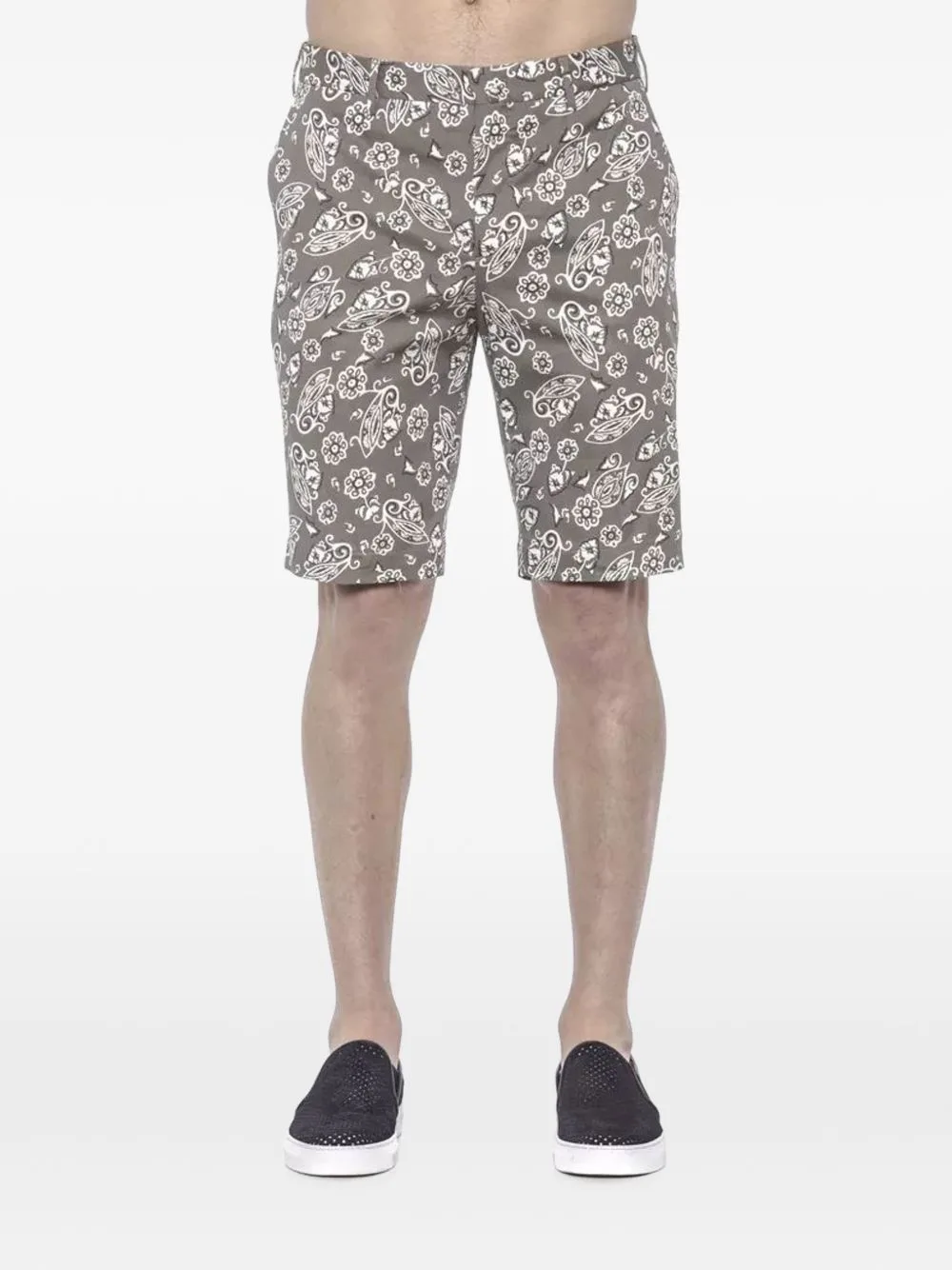 Paisley-Print Cotton Shorts by PT Torino