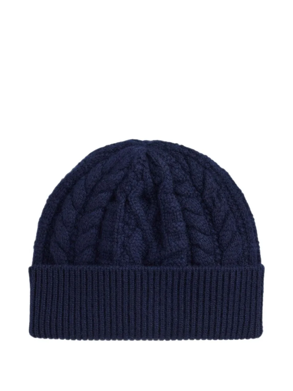 Cable-Knit Cashmere Beanie Hat by Ralph Lauren Purple Label