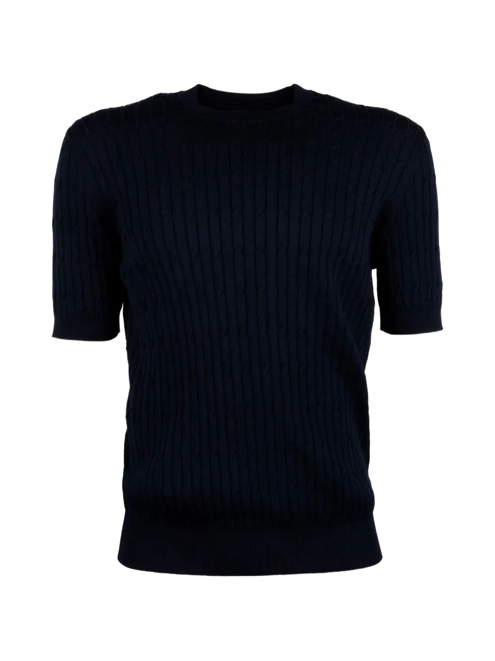 Cable-Knit T-Shirt by Peserico
