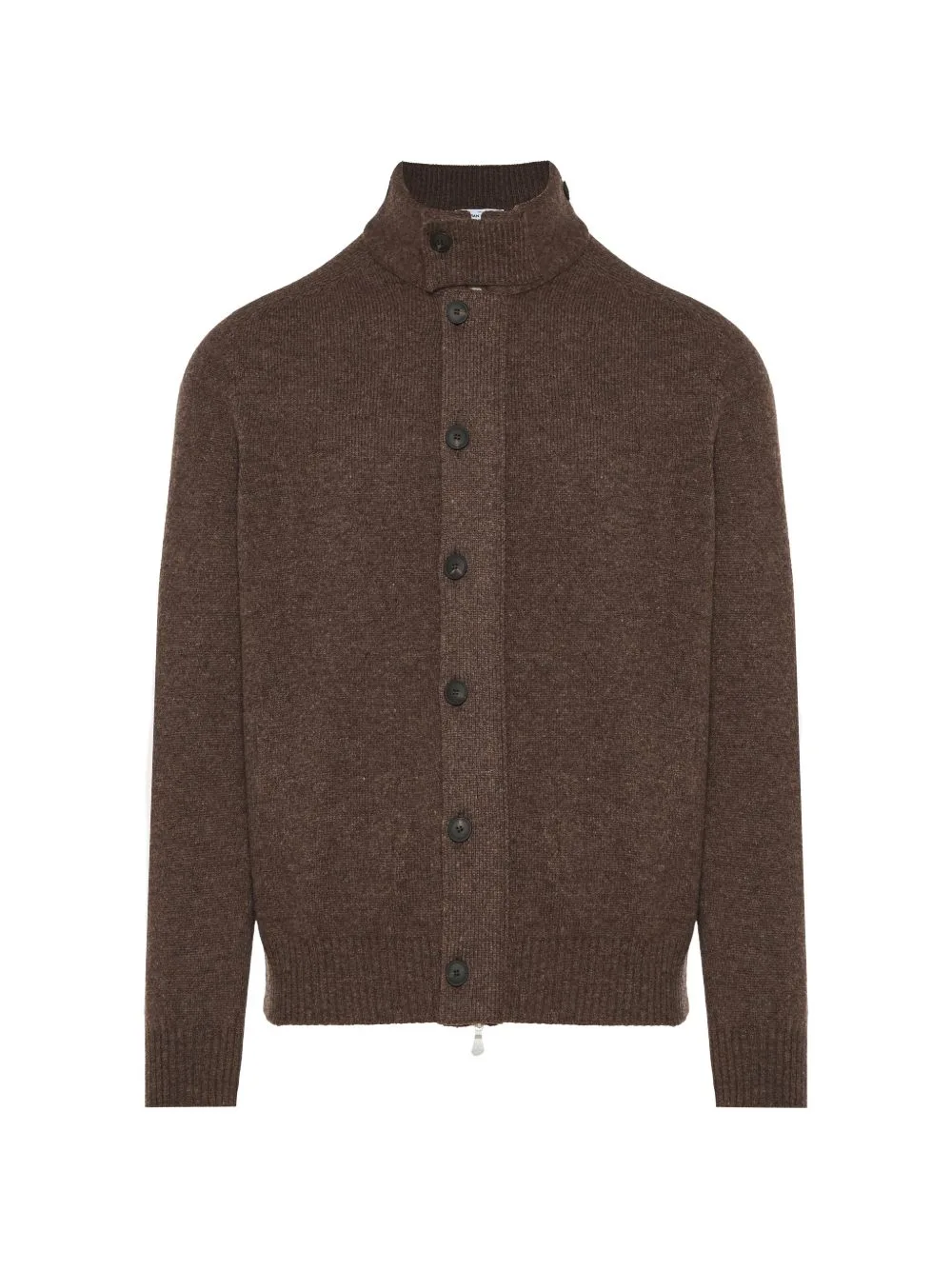 Button-Fastening High-Neck Cardigan by Gran Sasso