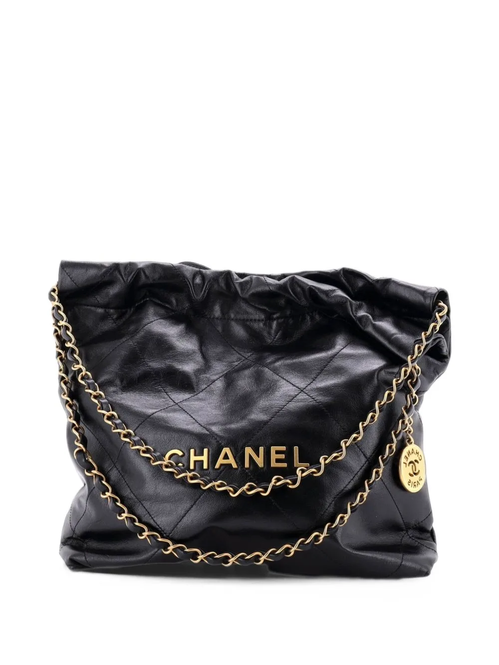 22 Chain Quilted Calfskin Small Hobo Bag by CHANEL Pre-Owned