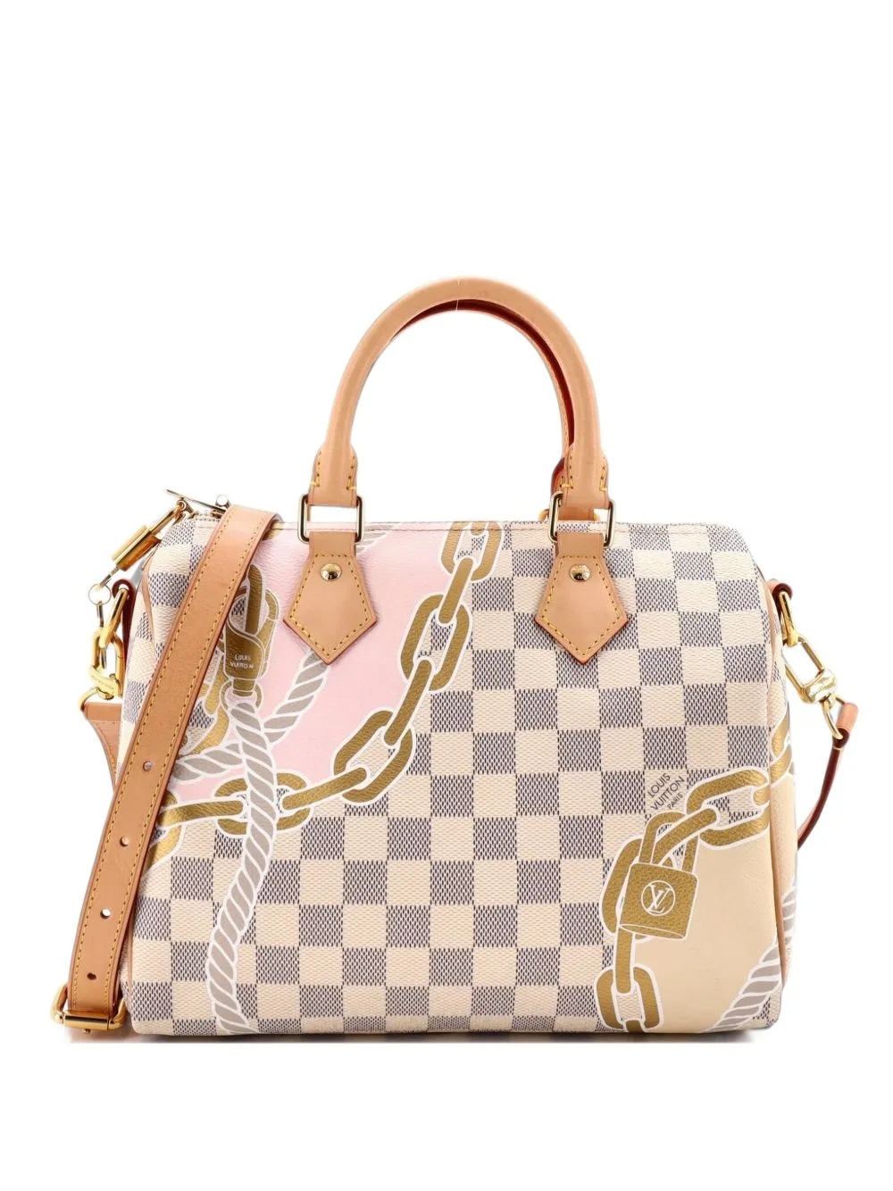 Speedy Bandouliere Bag Limited Edition Nautical Damier 25 Satchel by Louis Vuitton Pre-Owned