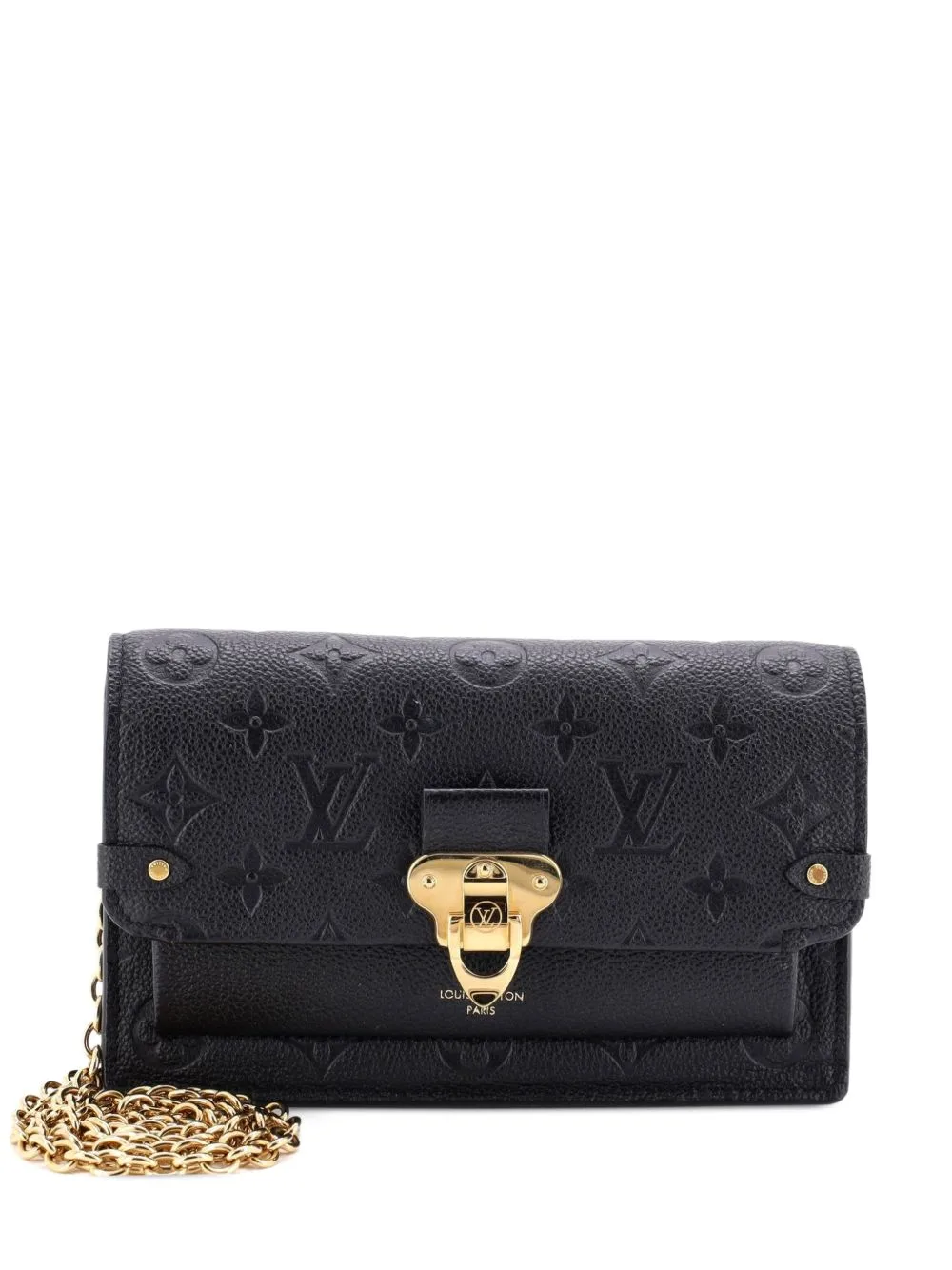 Vavin Chain Wallet Monogram Empreinte Leather Clutch Bag by Louis Vuitton Pre-Owned