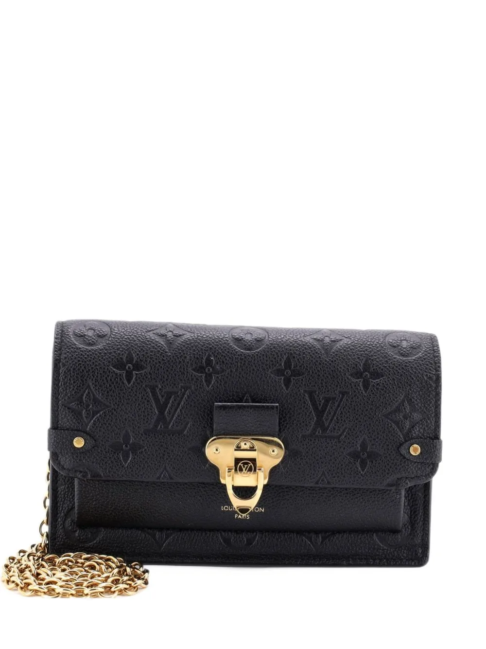 Vavin Chain Wallet Monogram Empreinte Leather Clutch Bag by Louis Vuitton Pre-Owned