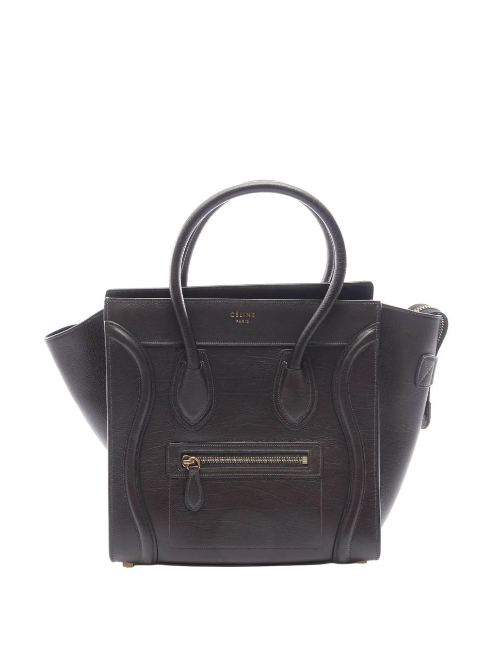 2010-2026 Micro Leather Luggage Tote Bag by Celine Pre-Owned