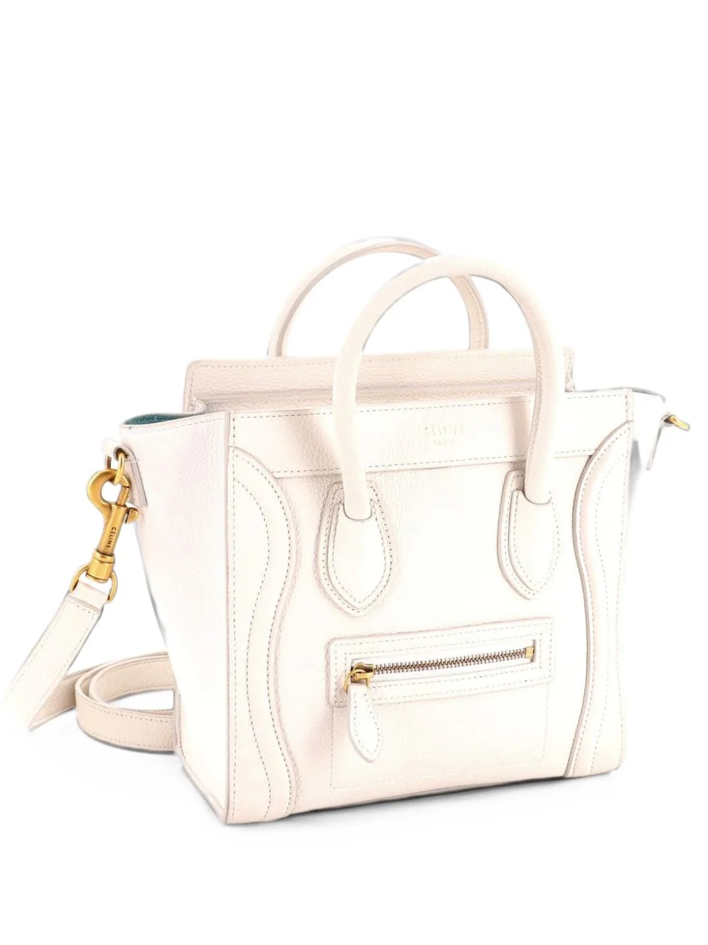 Luggage Bag Grainy Leather Nano Crossbody Bag