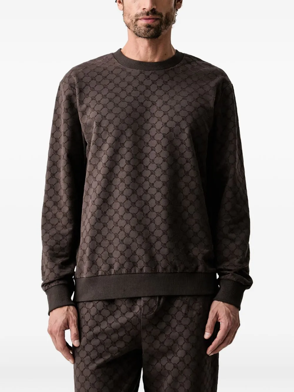 Logo-Patterned Crew-Neck Sweatshirt by Joop!