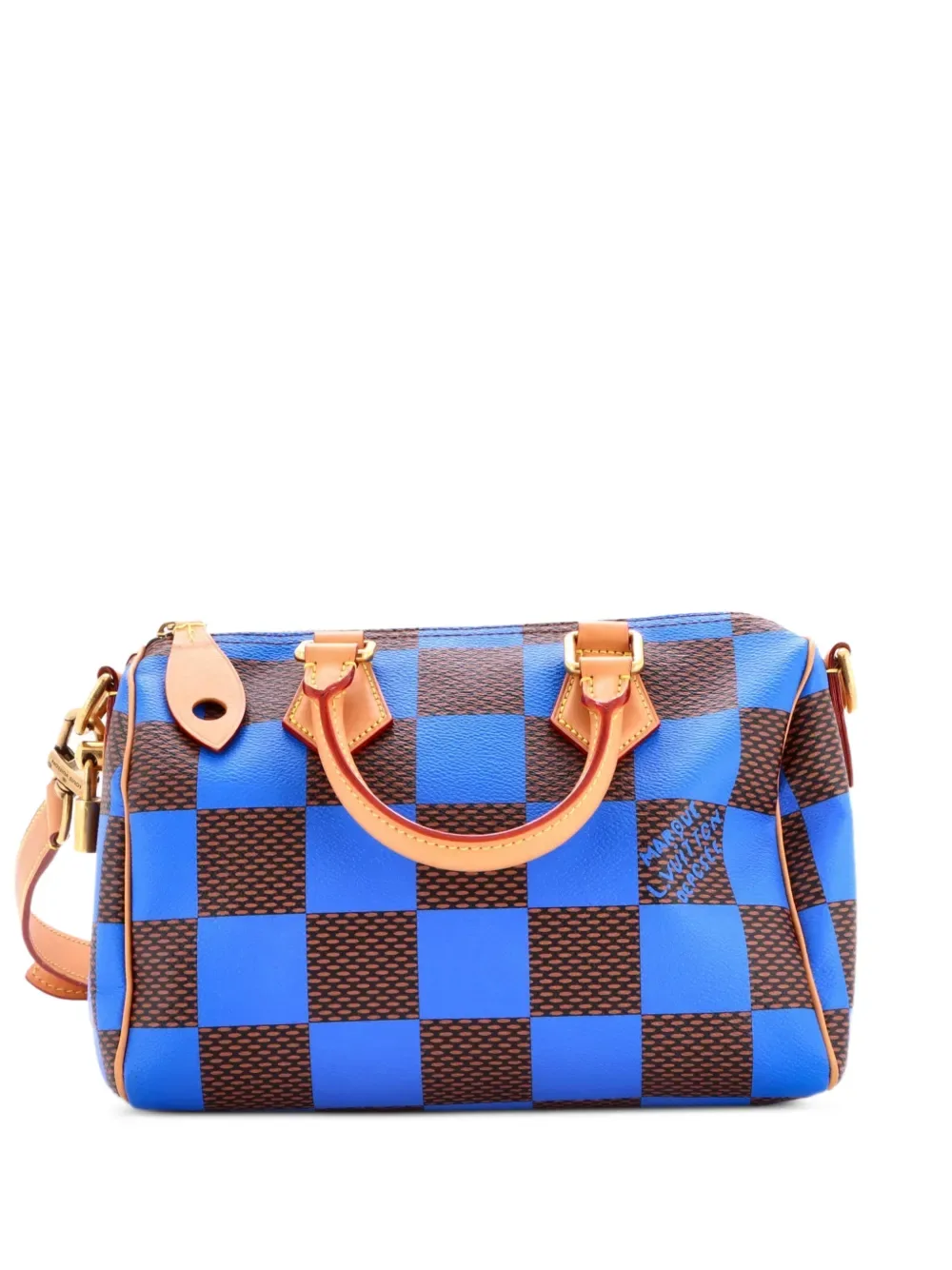 Speedy Bandouliere Bag Damier Pop 25 Satchel by Louis Vuitton Pre-Owned