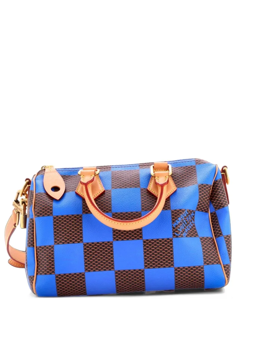 Speedy Bandouliere Bag Damier Pop 25 Satchel by Louis Vuitton Pre-Owned