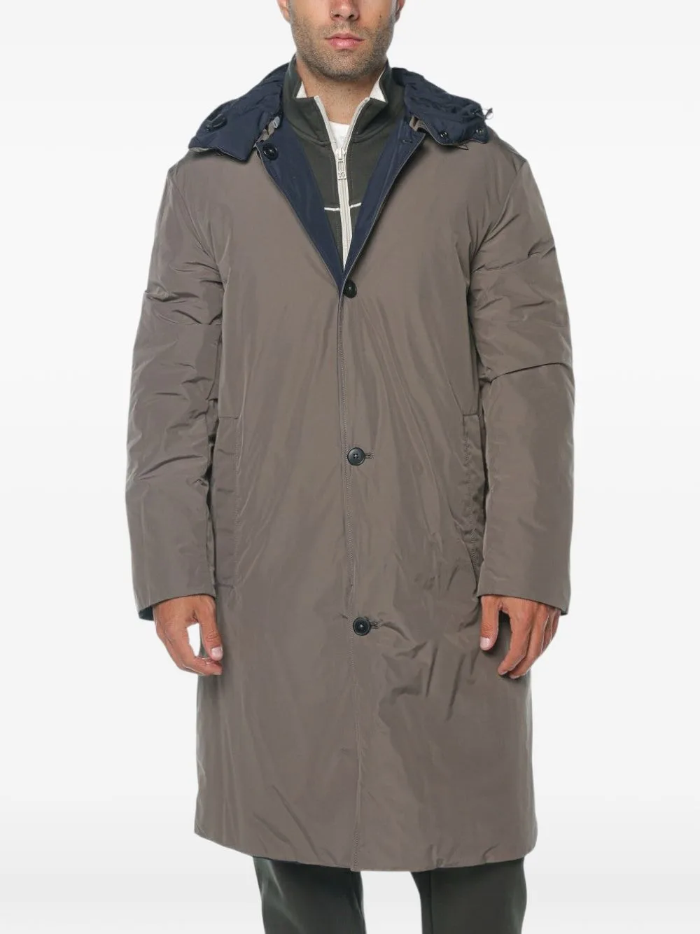 Reversible Hooded Trench Coat by Armani Exchange