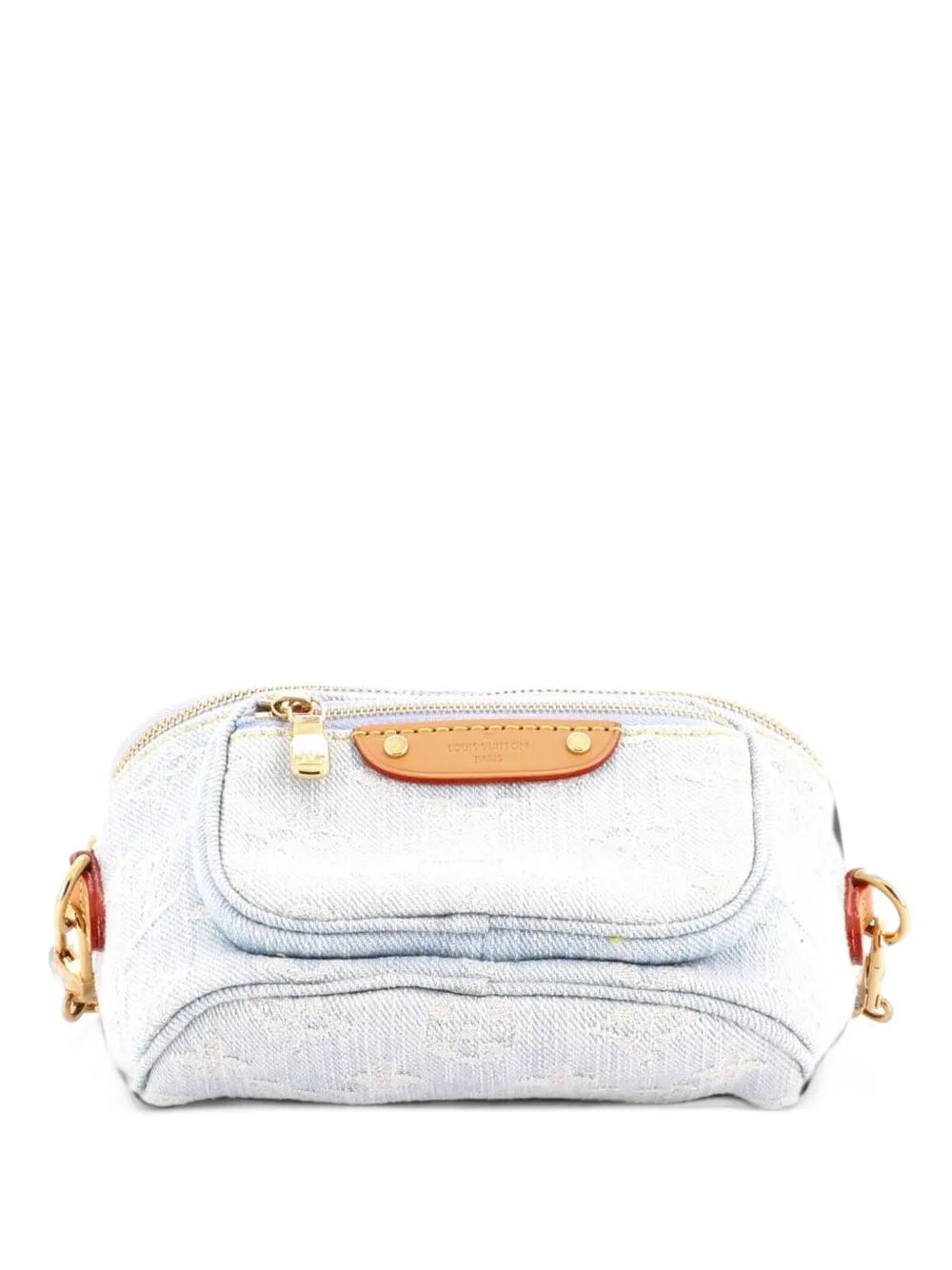 Bum Bag Monogram Denim Mini Belt Bag by Louis Vuitton Pre-Owned