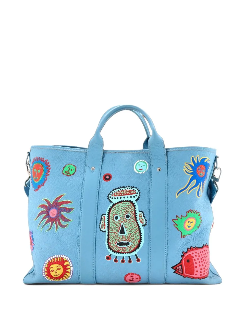 Weekend Yayoi Kusama Faces Monogram Taurillon Leather Tote Bag by Louis Vuitton Pre-Owned