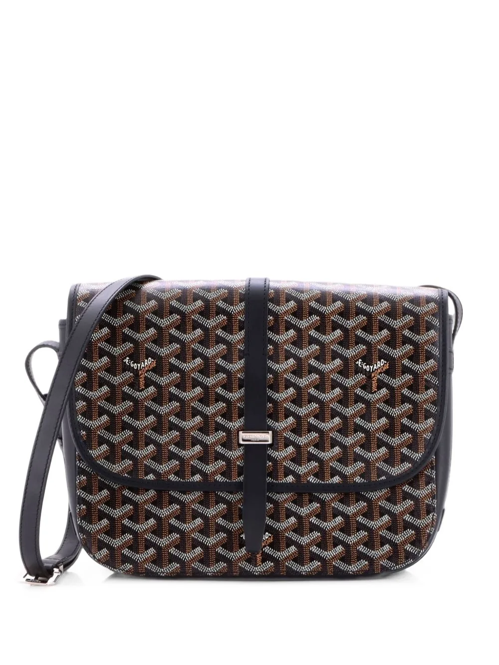 Belvedere II Messenger Bag Coated Canvas mm Crossbody Bag by Goyard Pre-Owned