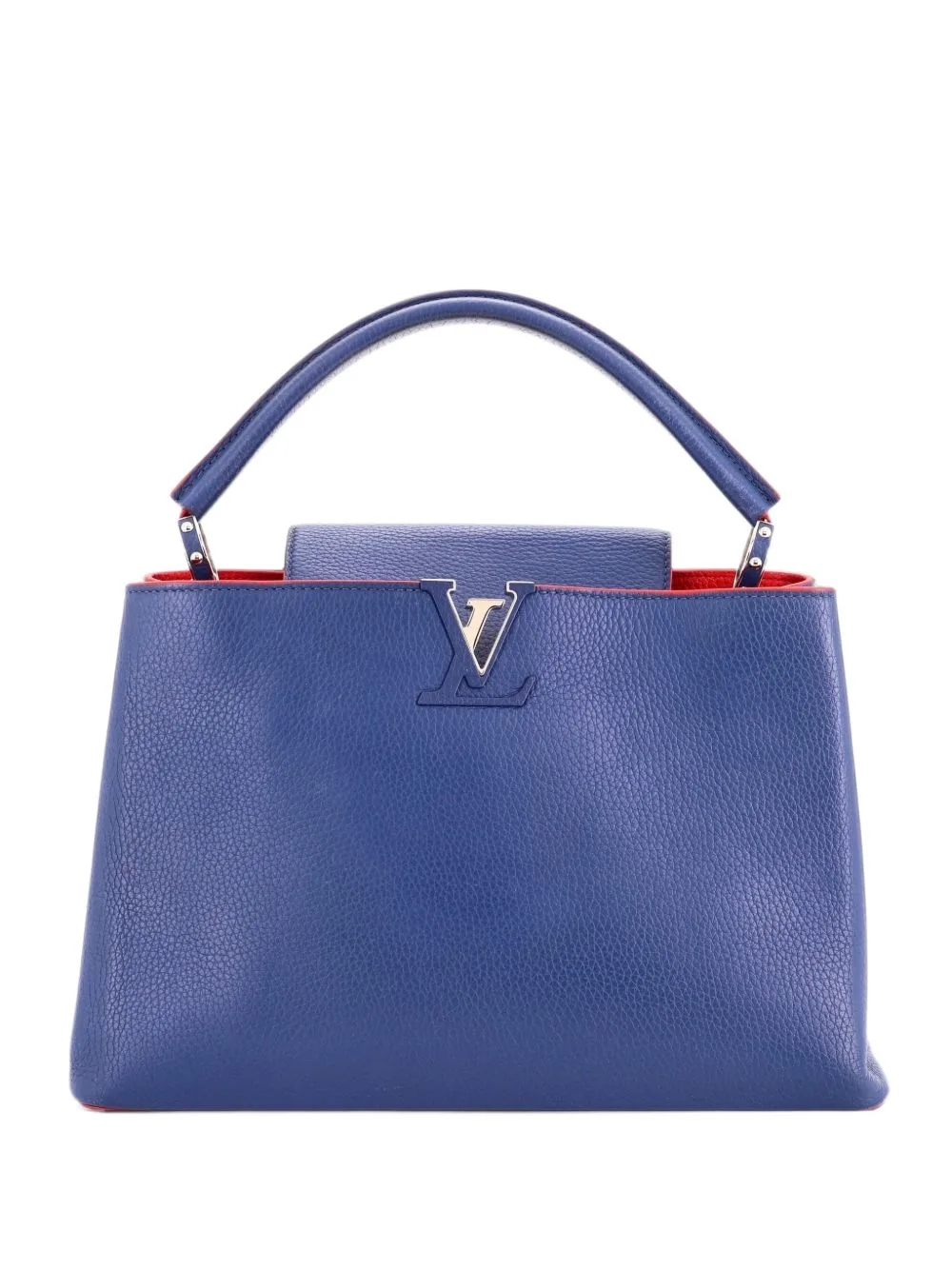 Capucines Bag Leather mm Satchel by Louis Vuitton Pre-Owned