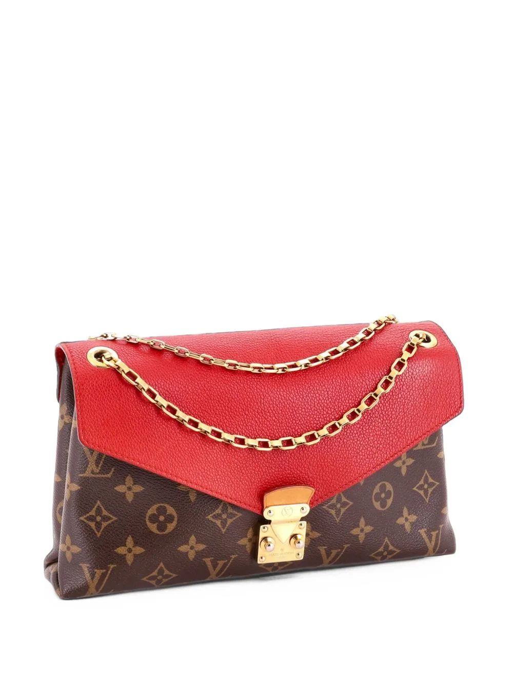 Pallas Chain Monogram Canvas and Calfskin Shoulder Bag by Louis Vuitton Pre-Owned