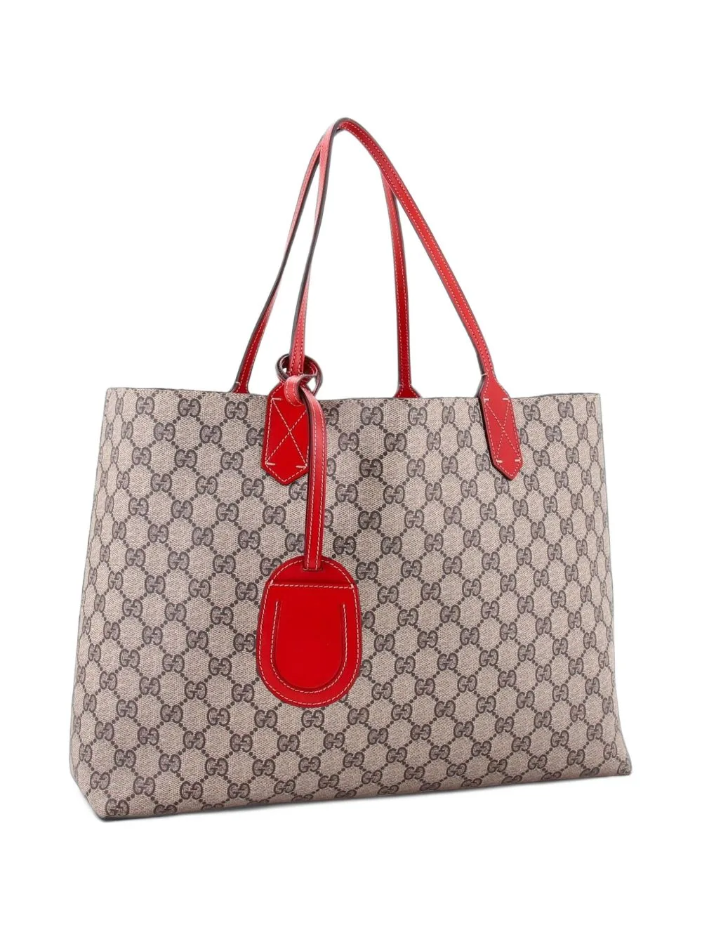 Reversible GG Print Leather Large Tote Bag by Gucci Pre-Owned