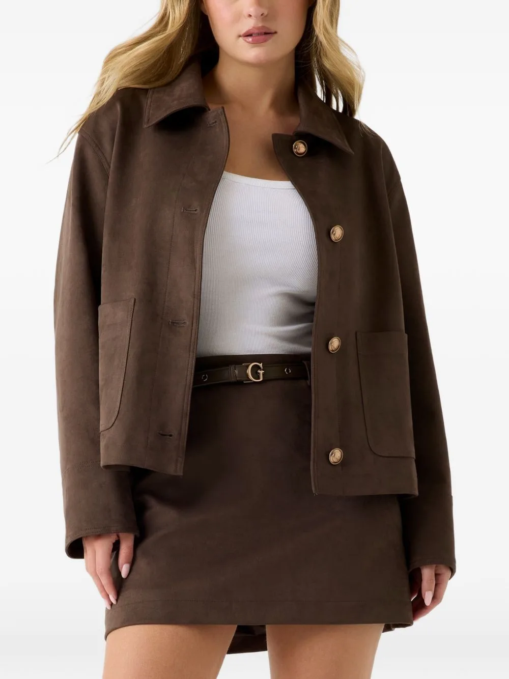 Grace Suede Jacket by GUESS USA