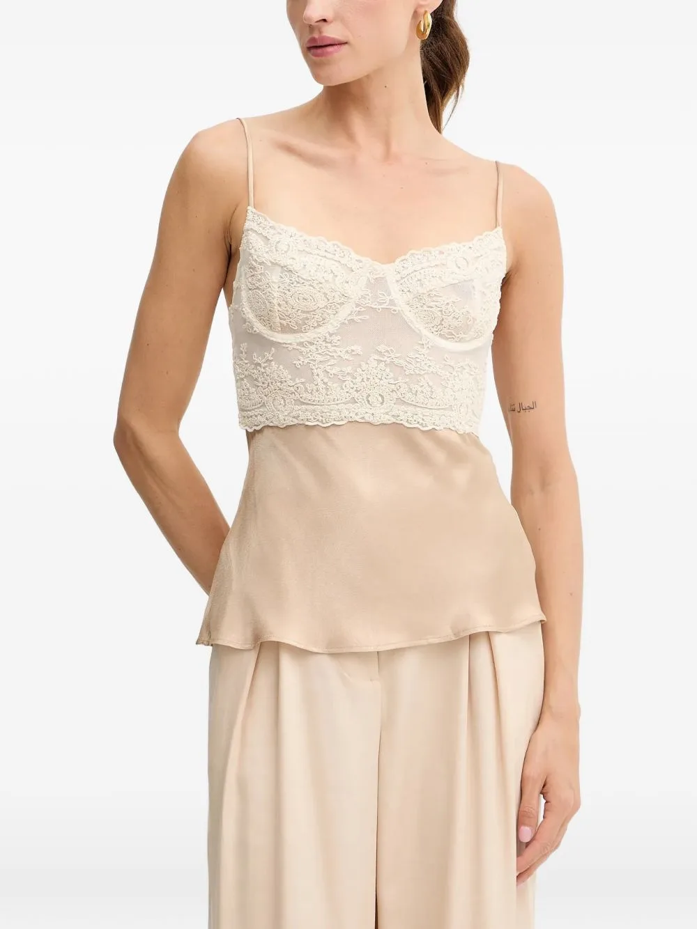 Lace-Panel Top by Bardot