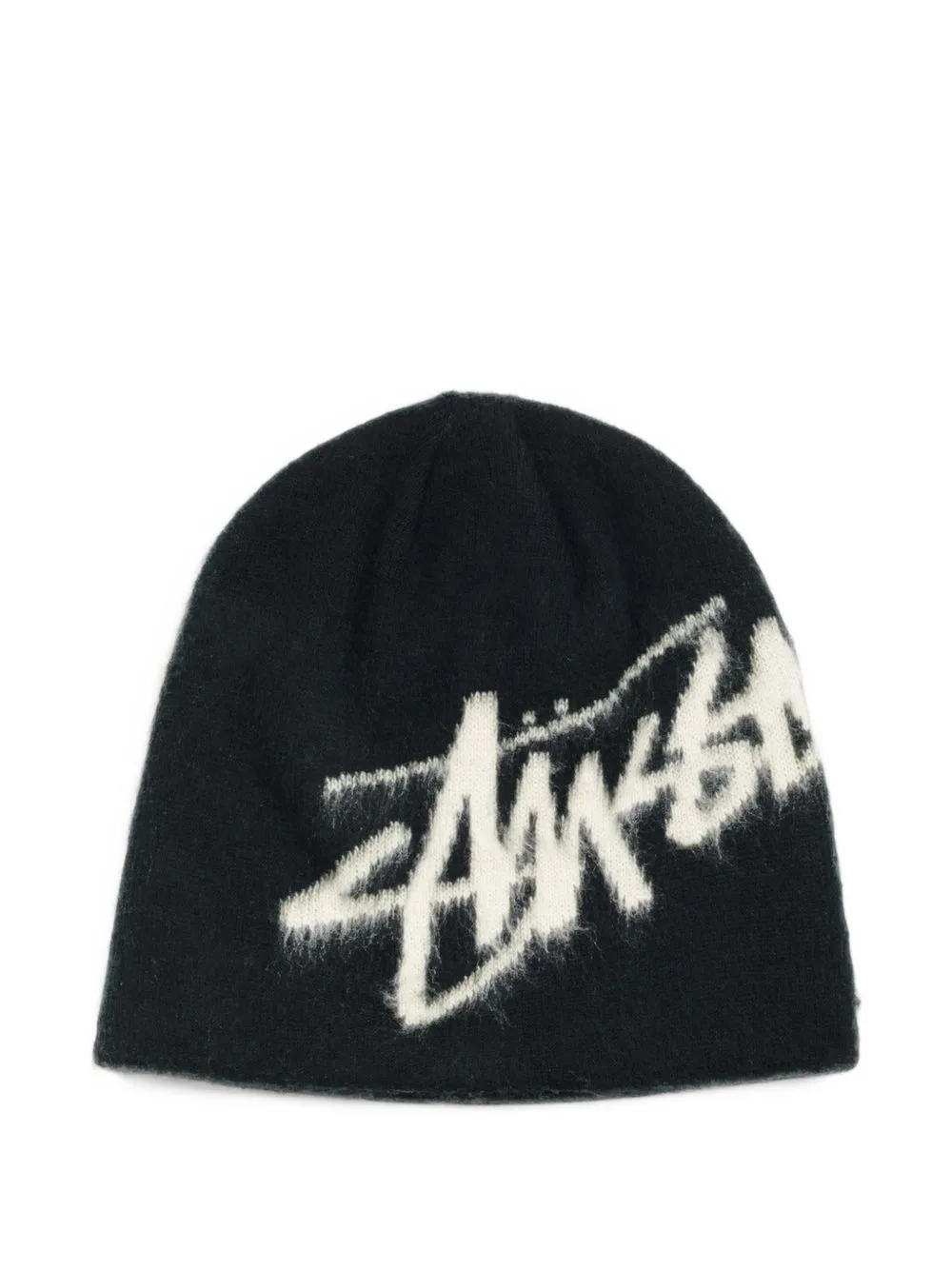 Brushed-Out-Logo Beanie Hat by Stüssy
