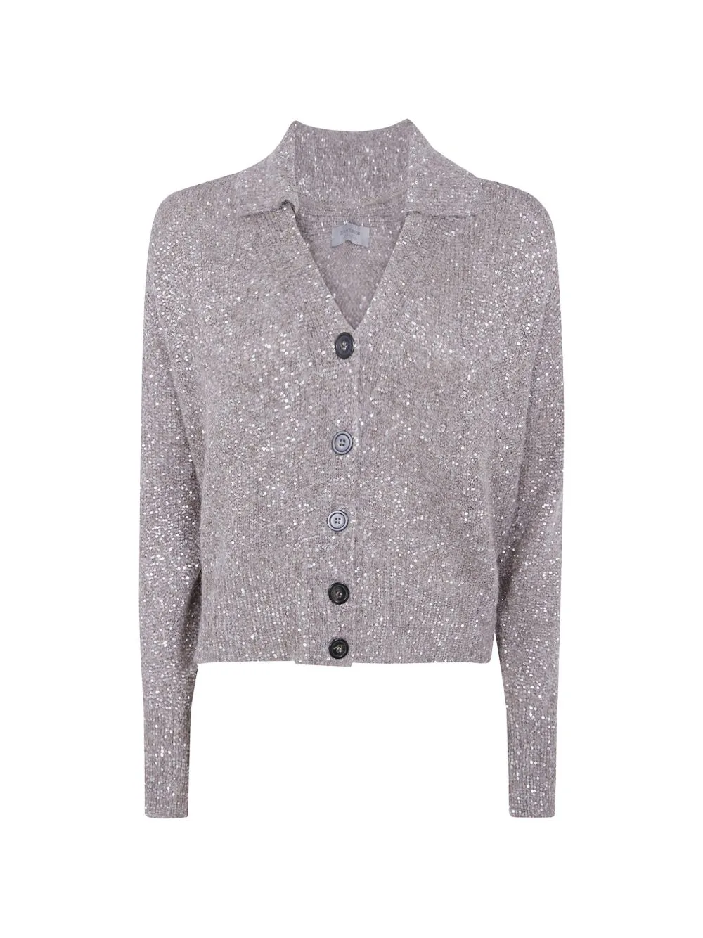 Polo-Collar Cardigan by D.Exterior