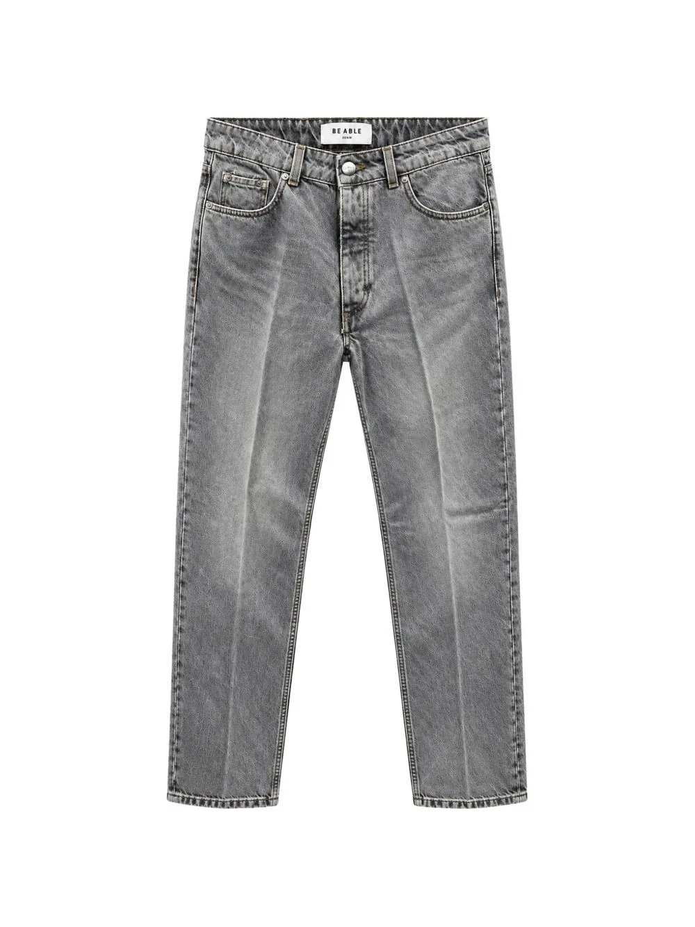 Ronny Washed-Effect Jeans by BE ABLE