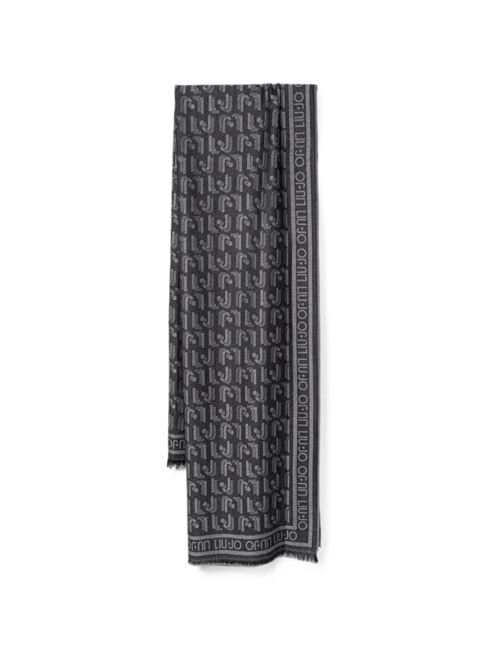 Stole with Jacquard Logo by LIU JO
