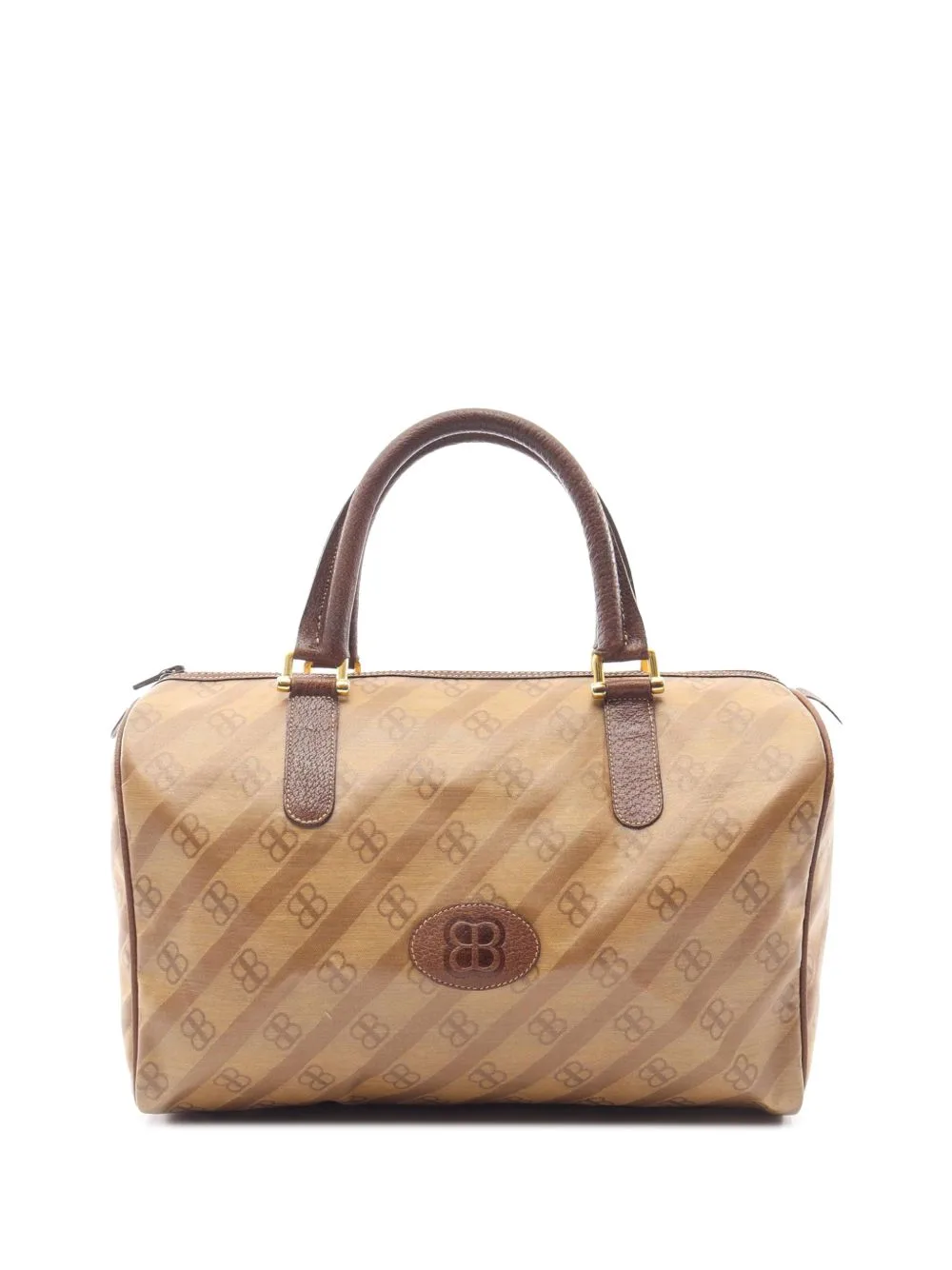 20th Century BB Monogram Coated Canvas Boston Bag by Balenciaga Pre-Owned