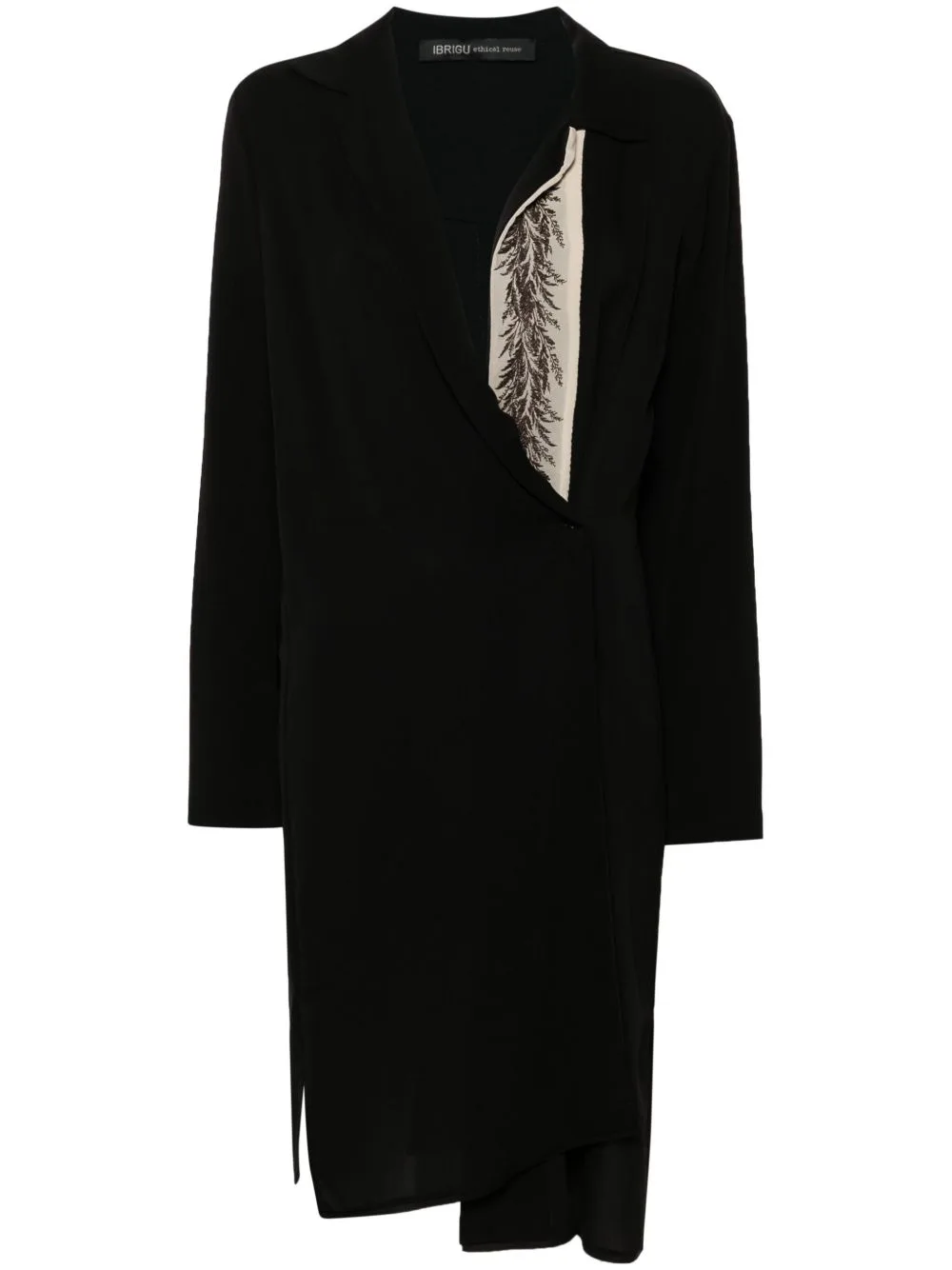 Wrap Silk Midi Dress by IBRIGU