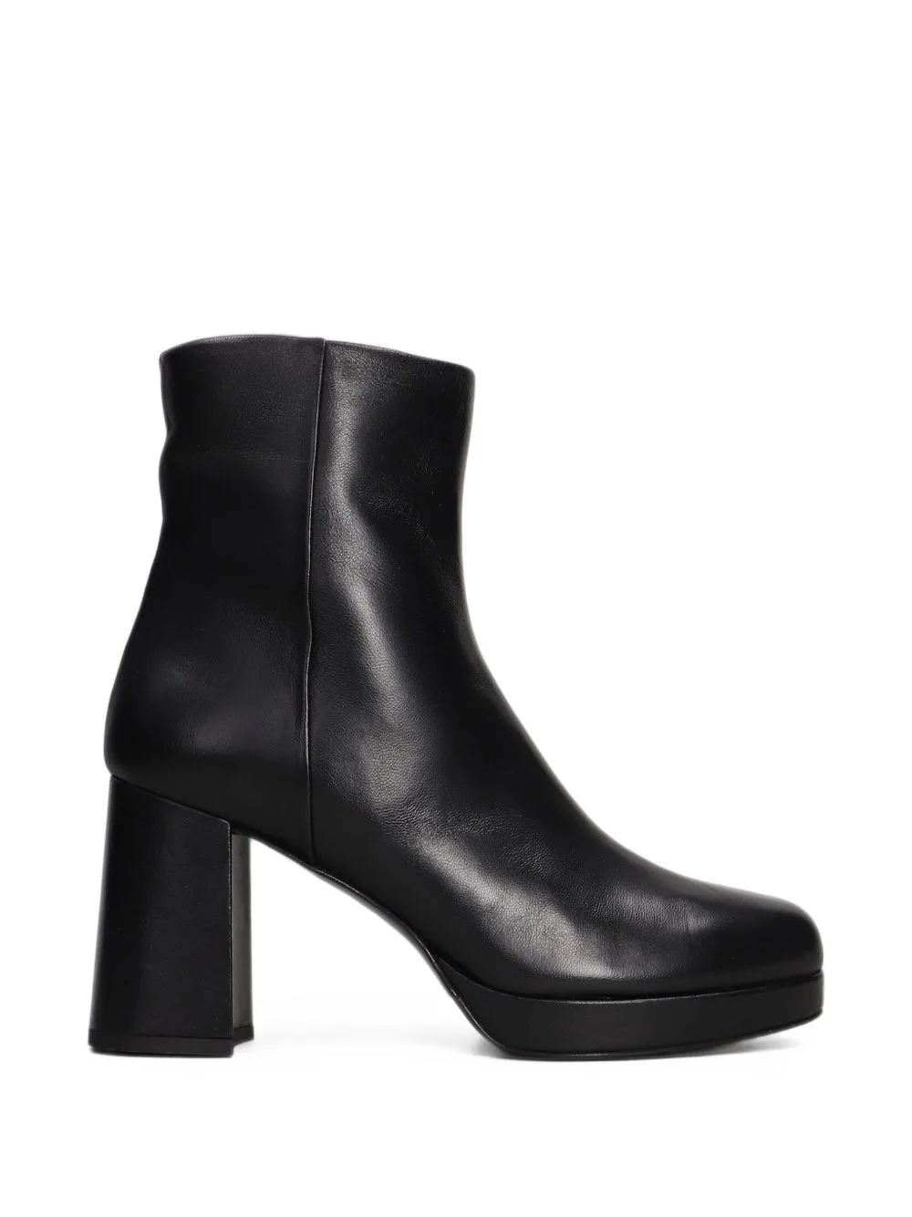 Leather Platform Ankle Boots by The Seller