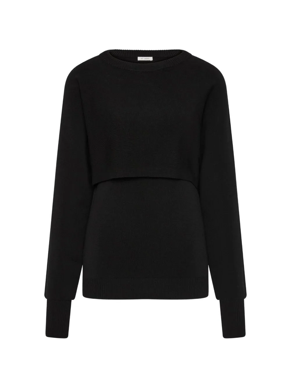 Layered-Design Sweater by St. Agni