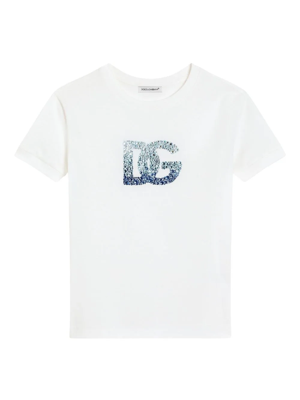 Jersey T-Shirt with DG Logo by Dolce & Gabbana Kids