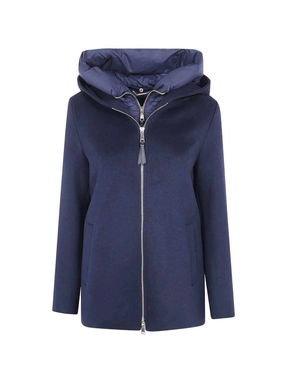 Hooded Zip-Up Coat by Seventy
