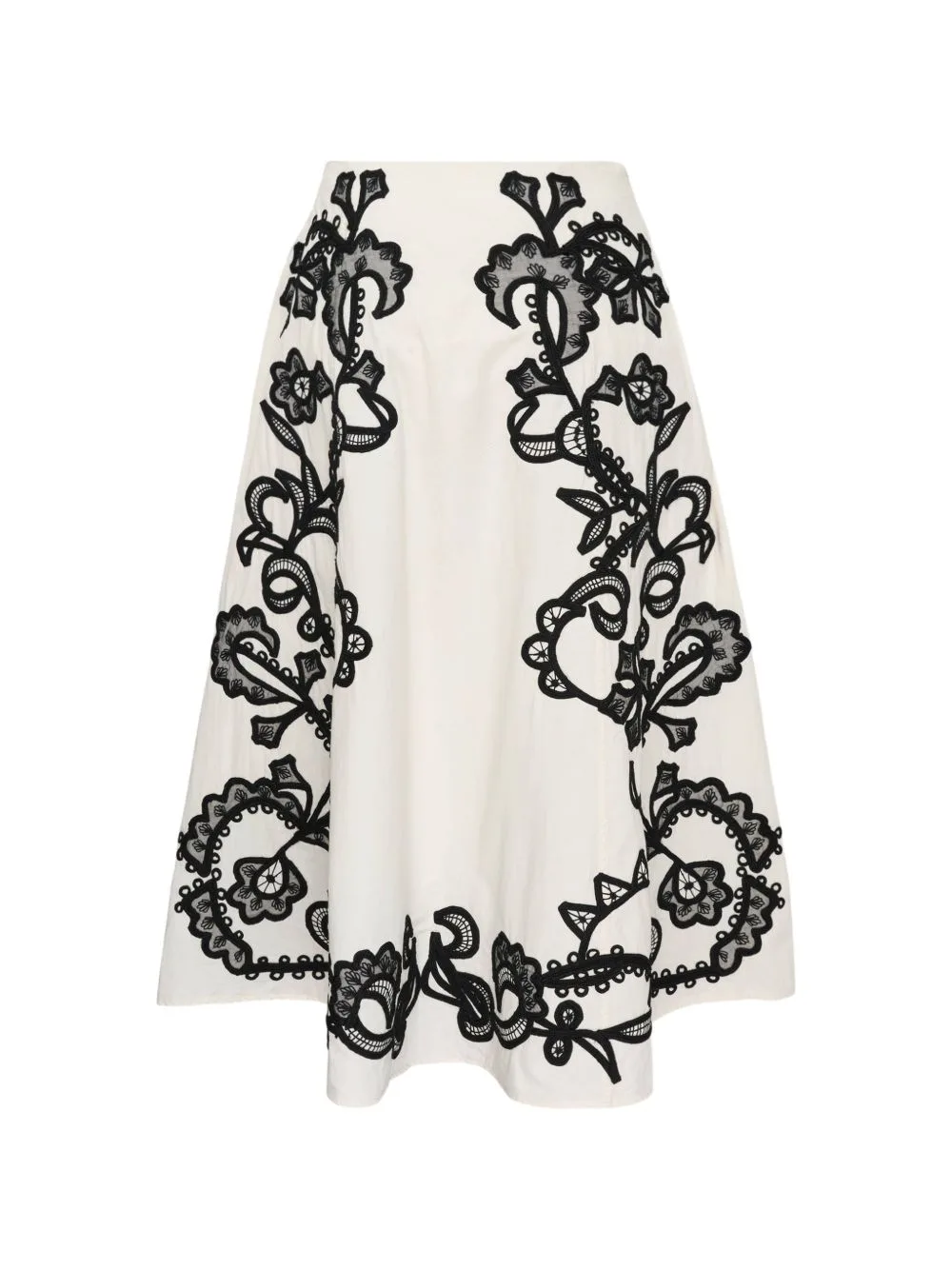 Embroidered A-Line Skirt by Ulla Johnson