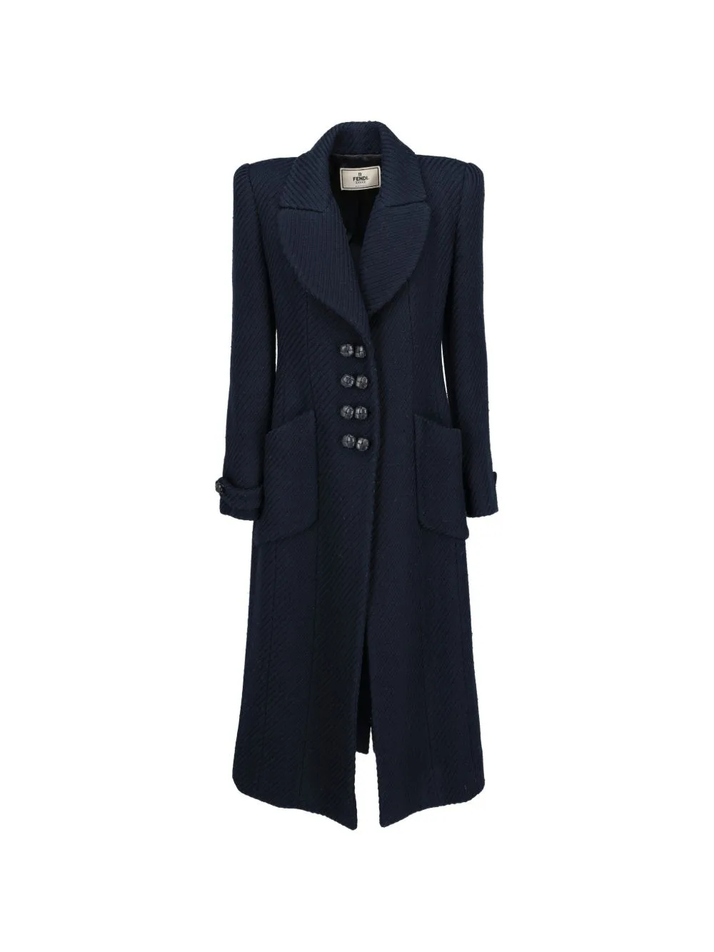 Double-Breasted Coat by Fendi Pre-Owned