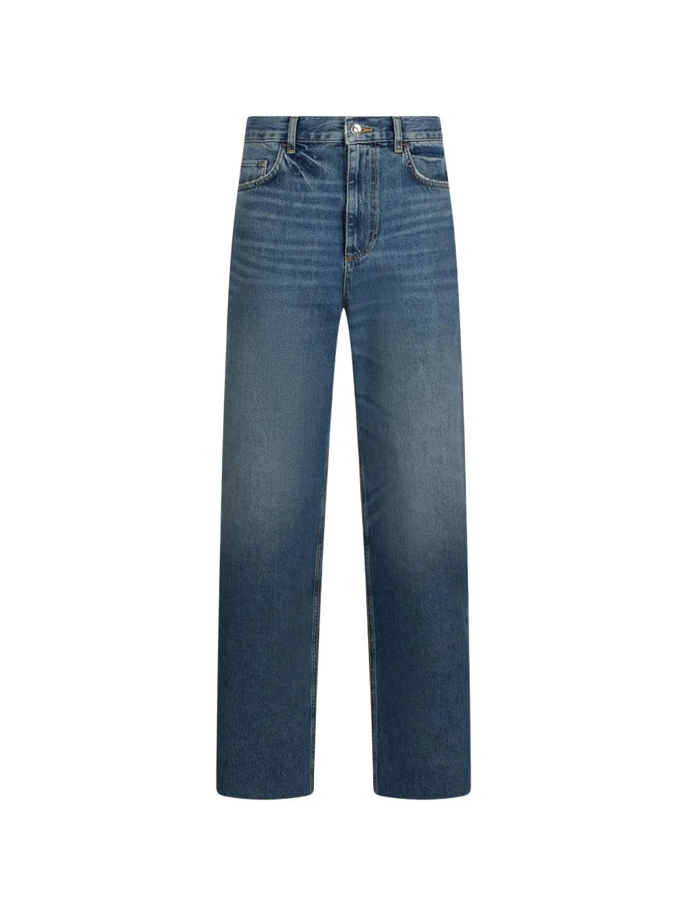 Straight-Leg Jeans with Rhinestones