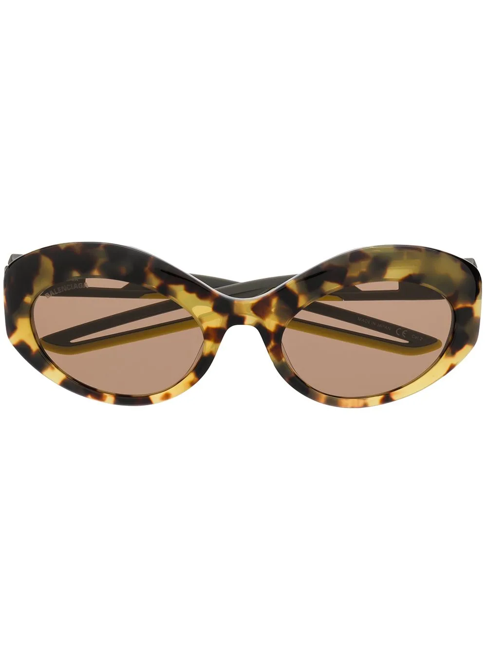 Hybrid Oval Sunglasses by Balenciaga Eyewear