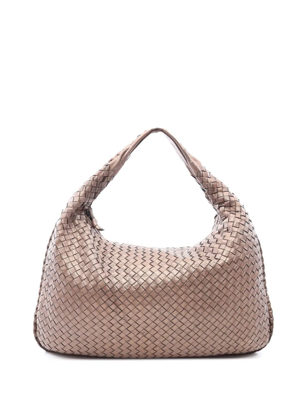 2000-2015 Medium Metallic Nappa Intrecciato Veneta Hobo Bag by Bottega Veneta Pre-Owned