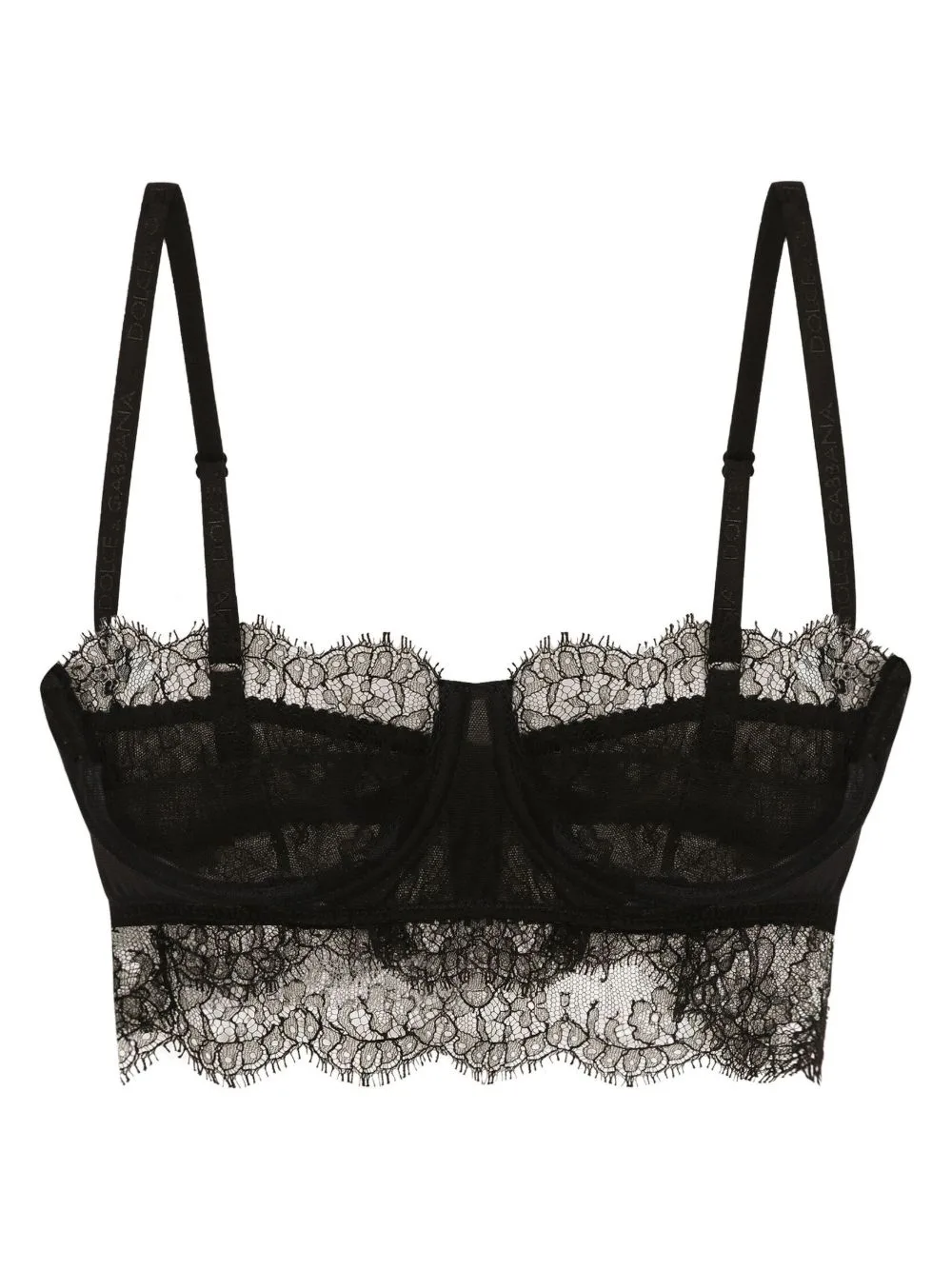 Chantilly-Lace Balconette Bra by Dolce & Gabbana